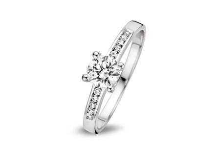 Ring zirkonium - goud 18 kt met zirkonium | You &amp; Me