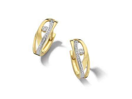 oorring zirkonium - goud | You &amp; Me