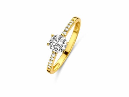 Ring zirkonium - goud 18 kt met zirkonium | You &amp; Me