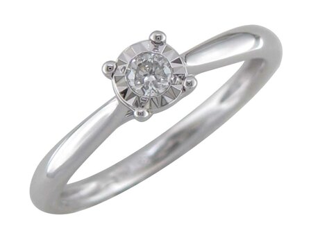 Ring - goud 18 kt met briljant | J&amp;A Collectie