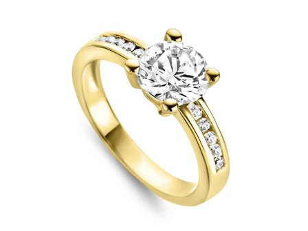 Ring zirkonium - goud | You &amp; Me