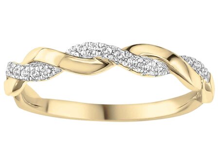 Trouwring briljant - goud 18 kt met briljant | J&amp;A Collectie
