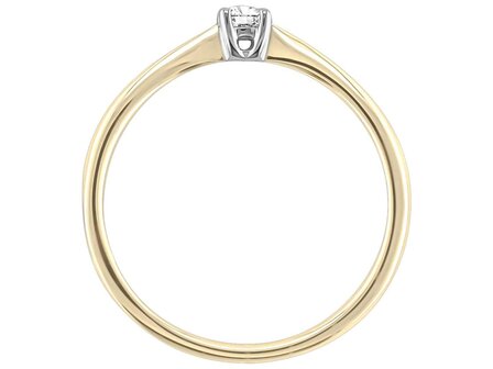 Ring - goud 18 kt met briljant | J&amp;A Collectie