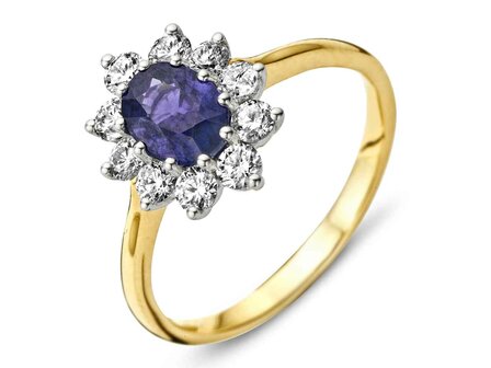 ring briljant - goud 18 kt met briljant | J&amp;A Collectie