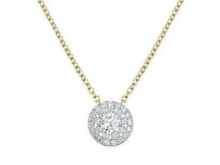 ketting - goud 18 kt met briljant | BDB Collection