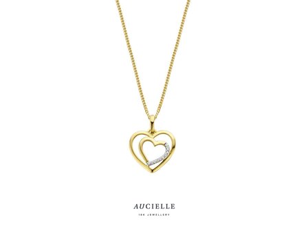 hanger zirkonium - goud | Aucielle