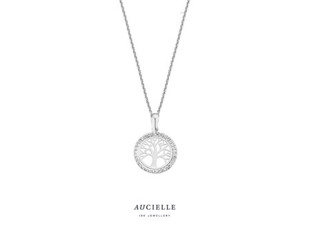 hanger zirkonium - goud | Aucielle