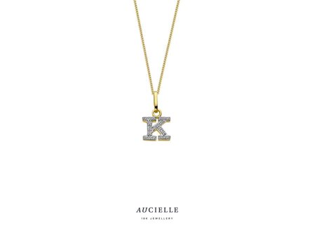 hanger zirkonium - goud | Aucielle