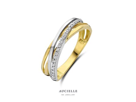 Ring Zirkonium - goud | Aucielle
