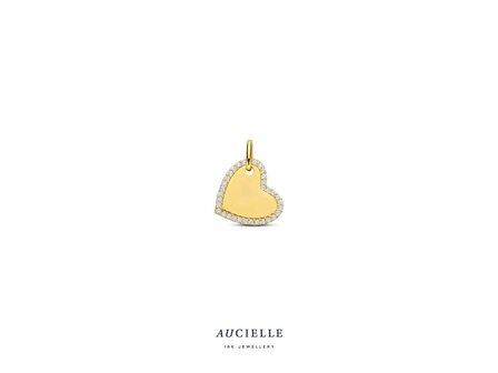 hanger zirkonium - goud | Aucielle