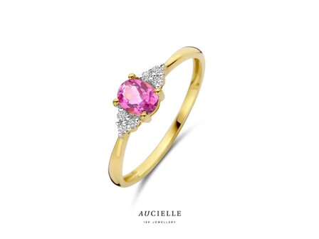 Ring Zirkonium - goud | Aucielle
