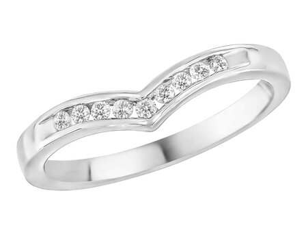 Trouwring briljant - goud 18 kt met briljant | J&amp;A Collectie