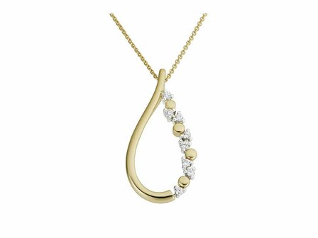 hanger zirkonium - goud | You &amp; Me