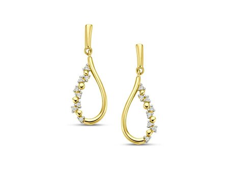 oorring zirkonium - goud | You &amp; Me