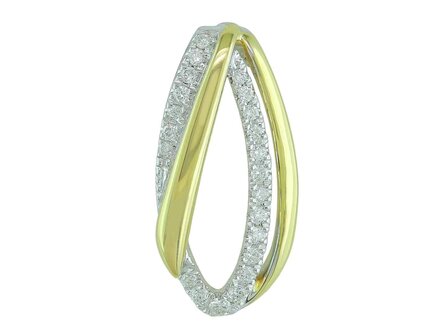 hanger briljant - goud 18 kt met briljant | J&amp;A Collectie