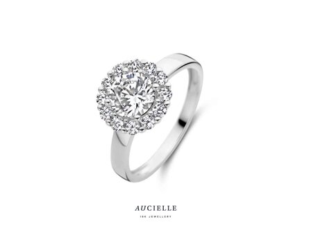 Ring Zirkonium - goud | Aucielle