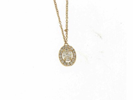 collier briljant - goud 18 kt met briljant | Taste of Luxury
