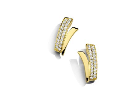 oorring briljant - goud | Elegance