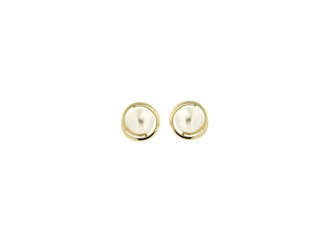 oorring parel - goud | Taste of Luxury