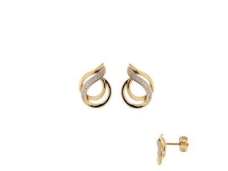 oorring briljant - goud 18 kt met briljant | Taste of Luxury