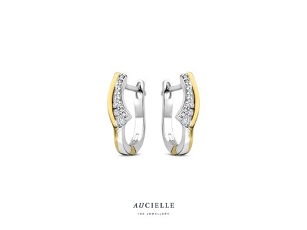 oorring briljant - goud | Aucielle