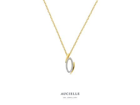 hanger zirkonium - goud | Aucielle