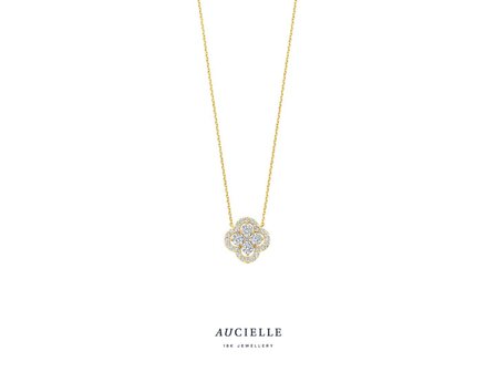 collier zirconium - goud | Aucielle