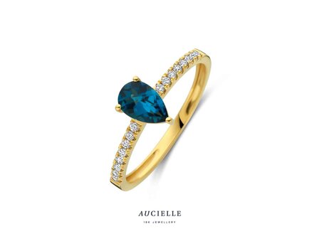 Ring Zirkonium - goud | Aucielle