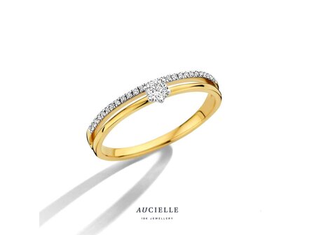ring briljant - goud | Aucielle