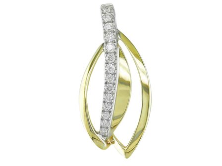 hanger briljant - goud 18 kt met briljant | J&amp;A Collectie