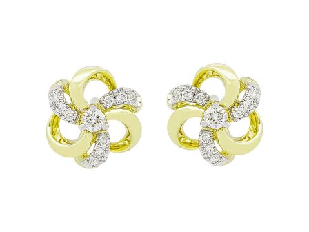 oorring briljant - goud 18 kt met briljant | J&amp;A Collectie