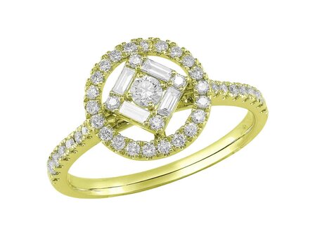 ring briljant - goud 18 kt met briljant | J&amp;A Collectie