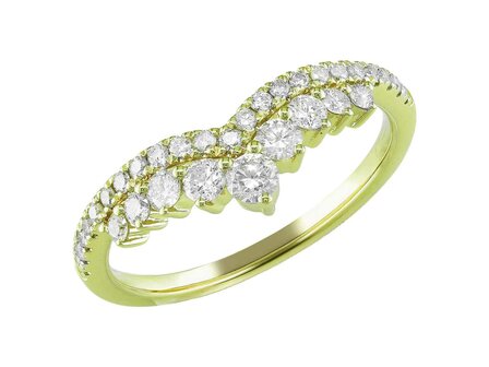 ring briljant - goud 18 kt met briljant | J&amp;A Collectie