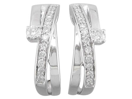 oorring briljant - goud 18 kt met briljant | J&amp;A Collectie