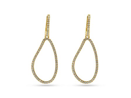 oorring briljant - goud | Elegance