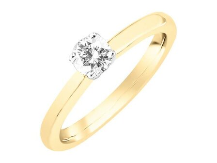 Ring - goud 18 kt met briljant | J&amp;A Collectie