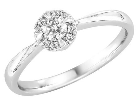 Ring - goud 18 kt met briljant | J&amp;A Collectie