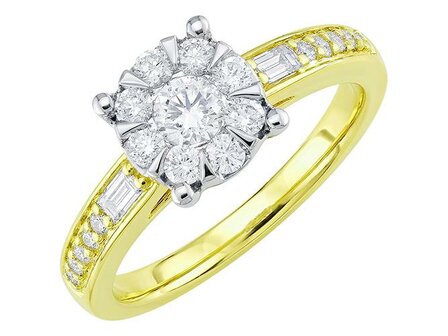 Ring - goud 18 kt met briljant | J&amp;A Collectie