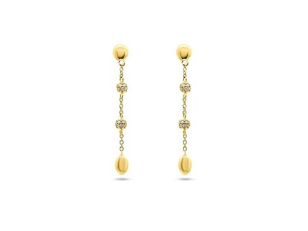 oorring zirkonium - goud | Buffilor