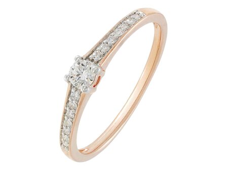 Ring - goud 18 kt met briljant | J&amp;A Collectie