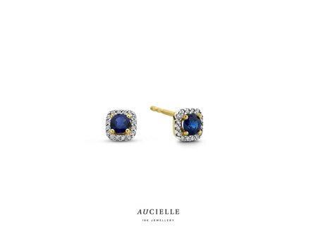 oorring briljant - goud | Aucielle