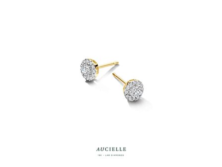oorring briljant - Aucielle LAB Diamond | Goud 18k &amp; LAB-Diamant