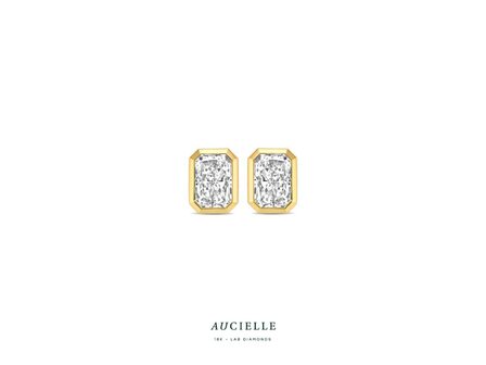 oorring briljant - Aucielle LAB Diamond | Goud 18k &amp; LAB-Diamant