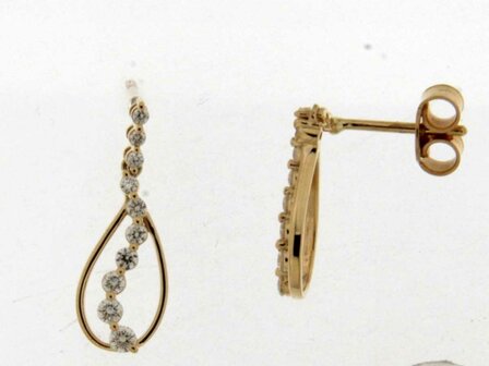 oorring briljant - goud 18 kt met briljant | Taste of Luxury