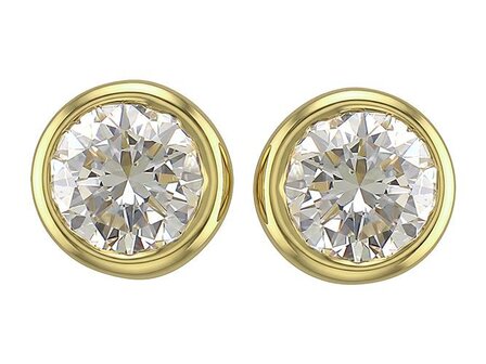 oorring briljant - goud | J&amp;A Collectie