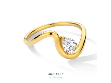 ring briljant - Aucielle LAB Diamond | Goud 18k &amp; LAB-Diamant