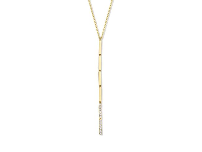 collier briljant - goud 18 kt met briljant | Taste of Luxury