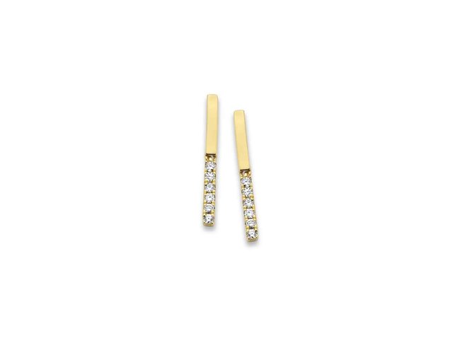 oorring briljant - goud 18 kt met briljant | Taste of Luxury