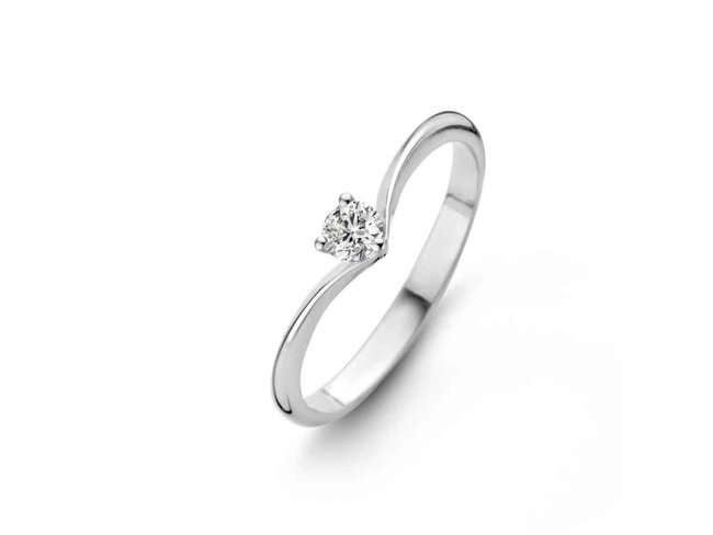 Ring - goud 18 kt met briljant | Taste of Luxury
