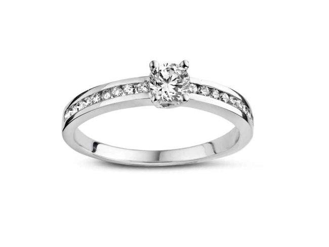 Ring - goud 18 kt met briljant | You & Me
